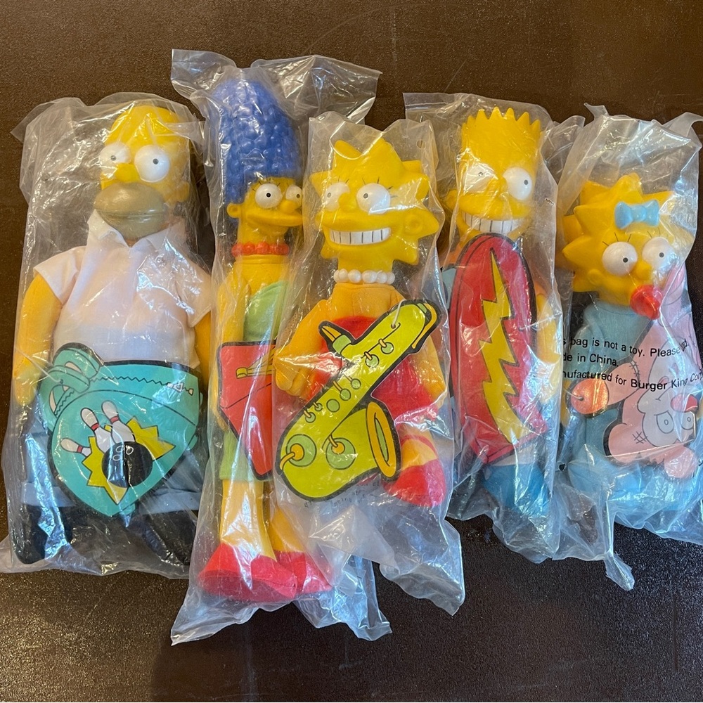 Vintage 90’s Simpsons Burger King full set